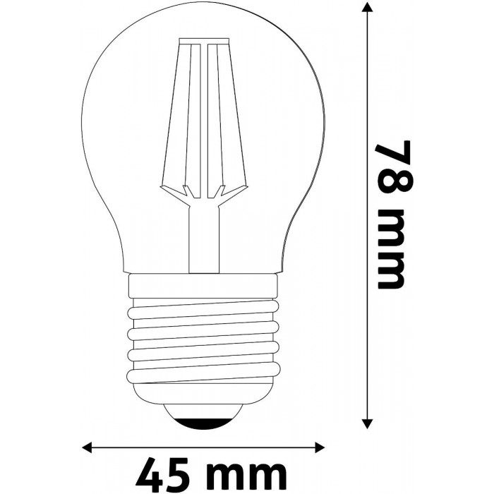 Avide LED Filament Σφαιρική 4.9W E27 Θερμό 2700K Super Υψηλής Φωτεινότητας Avide LED Filament Σφαιρική 4.9W E27 Θερμό 2700K Super Υψηλής Φωτεινότητας