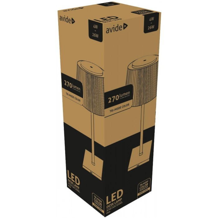 Avide LED Φωτιστικό Γραφείου Λευκό USB 4W