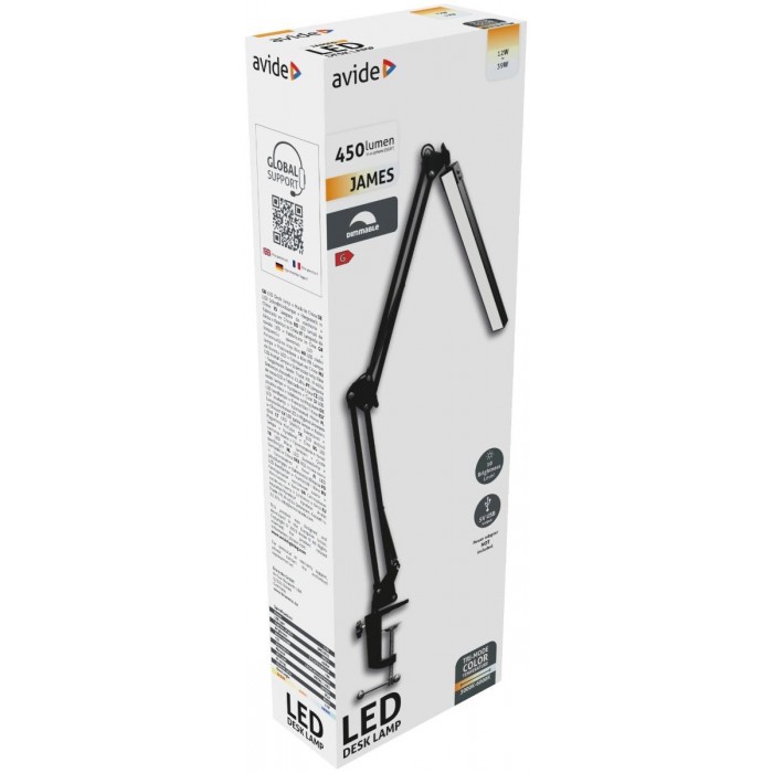 Avide LED Φωτιστικό Γραφείου με Βάση Γραφείου 12W Avide LED Φωτιστικό Γραφείου με Βάση Γραφείου 12W