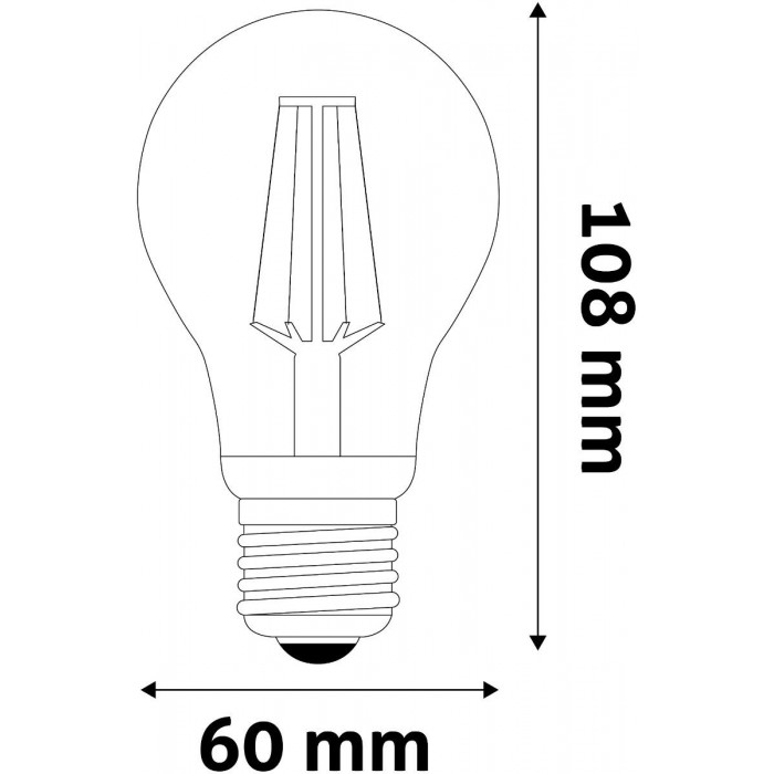Avide LED White Filament Σφαιρική 4.5W E27 NW 4000K Avide LED White Filament Σφαιρική 4.5W E27 NW 4000K