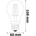 Avide LED Λάμπα Filament Σφαίρα 4.9W E27 A60 NW 4000K Super High Lumen Avide LED Λάμπα Filament Σφαίρα 4.9W E27 A60 NW 4000K Super High Lumen