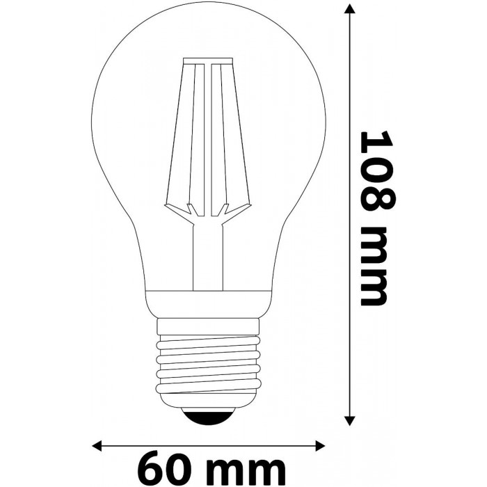 Avide LED Λάμπα Filament Σφαίρα 4.9W E27 A60 NW 4000K Super High Lumen Avide LED Λάμπα Filament Σφαίρα 4.9W E27 A60 NW 4000K Super High Lumen