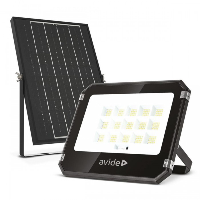 Avide LED Ηλιακός Προβολέας 100W CCT με Ξεχωριστό Ηλιακό Πάνελ και Τηλεχειριστήριο Avide LED Ηλιακός Προβολέας 100W CCT με Ξεχωριστό Ηλιακό Πάνελ και Τηλεχειριστήριο