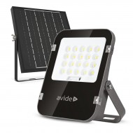 Avide LED Ηλιακός Προβολέας 50W CW 6400K με Ξεχωριστό Ηλιακό Πάνελ και Τηλεχειριστήριο