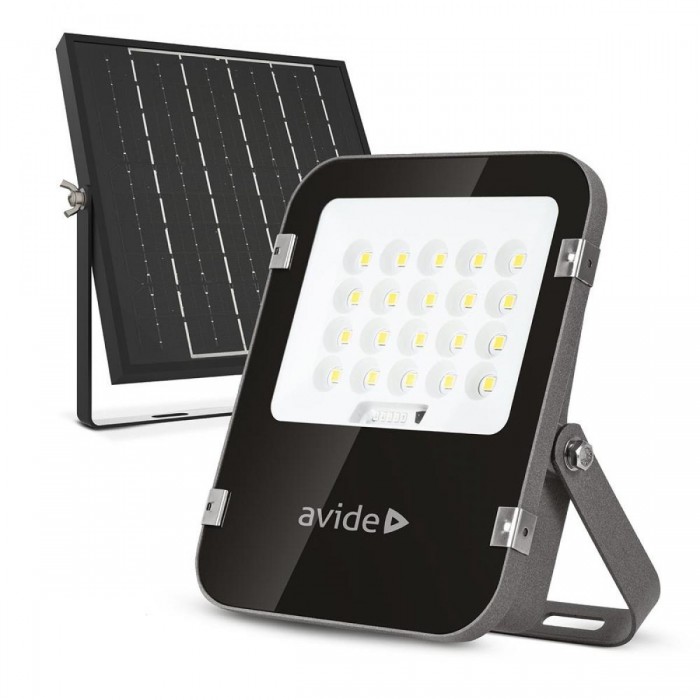 Avide LED Ηλιακός Προβολέας 50W CW 6400K με Ξεχωριστό Ηλιακό Πάνελ και Τηλεχειριστήριο Avide LED Ηλιακός Προβολέας 50W CW 6400K με Ξεχωριστό Ηλιακό Πάνελ και Τηλεχειριστήριο