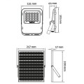 Avide LED Ηλιακός Προβολέας 50W CW 6400K με Ξεχωριστό Ηλιακό Πάνελ και Τηλεχειριστήριο