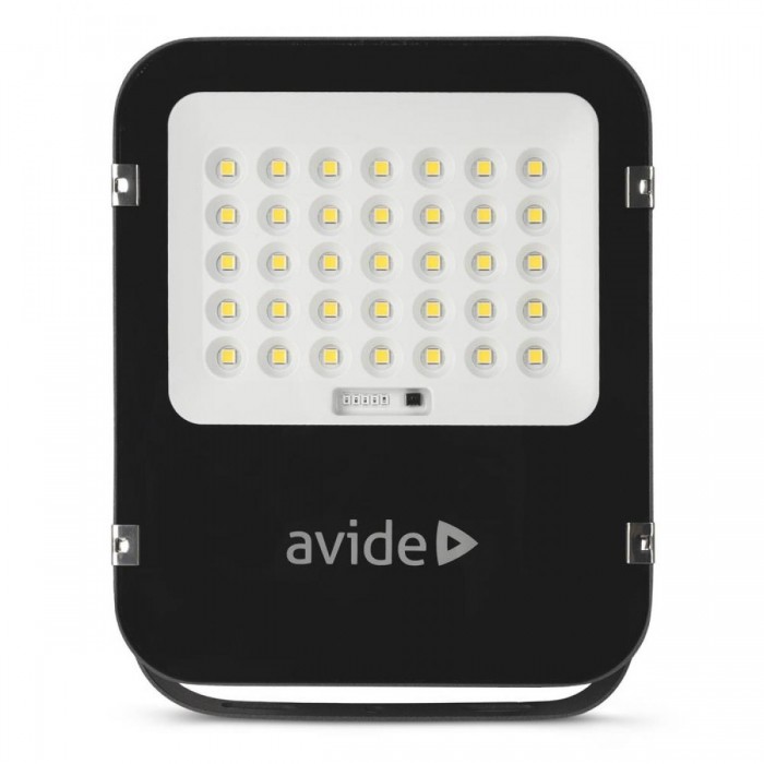 Avide LED Ηλιακός Προβολέας 100W 6400K με Ξεχωριστό Ηλιακό Πάνελ και Τηλεχειριστήριο