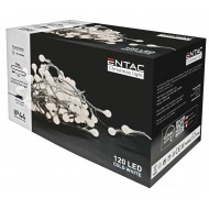 Entac Χριστουγεννιάτικα Λαμπάκια IP44 120 LED 15mm Μπάλες Ψυχρό 9m Entac Χριστουγεννιάτικα Λαμπάκια IP44 120 LED 15mm Μπάλες Ψυχρό 9m