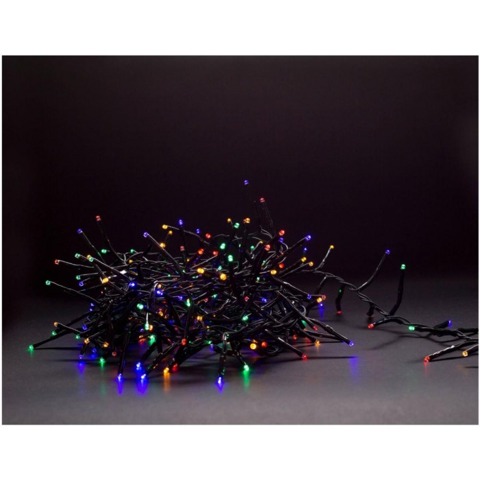 Entac Χριστουγεννιάτικα Λαμπάκια IP44 700 LED Ψείρες Πολύχρωμα 14m