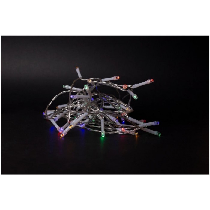 Entac Χριστουγεννιάτικα IP44 96 LED με Χρονοδιακόπτη Πολύχρωμα 7m (3xAA Δεν περιλαμβ.)
