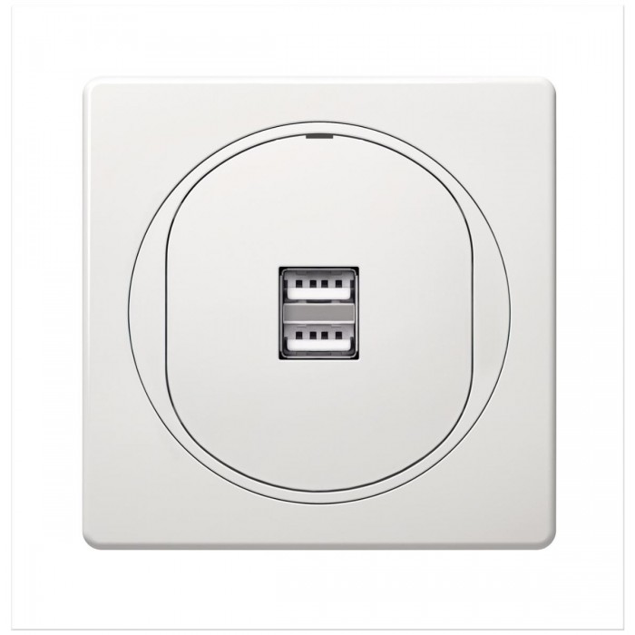 EON 2xUSB charger 2,1A 5V, white EON 2xUSB charger 2,1A 5V, white