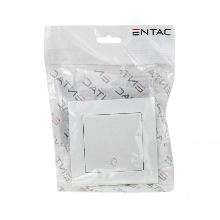Entac 106 Arnold Recessed alternative wall switch White