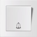 Entac Arnold Recessed doorbell switch White Entac Arnold Recessed doorbell switch White