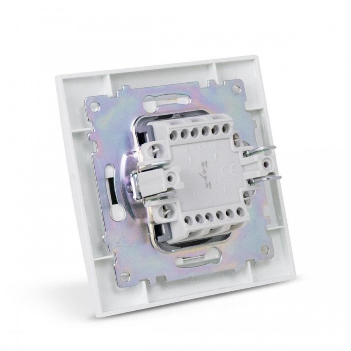 Entac Arnold Recessed doorbell switch White Entac Arnold Recessed doorbell switch White