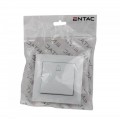 Entac Arnold Recessed doorbell switch White Entac Arnold Recessed doorbell switch White