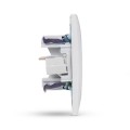 Entac Arnold Recessed wall LAN socket 2x Cat5 White