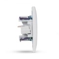 Entac Arnold Recessed wall LAN socket Cat5 White
