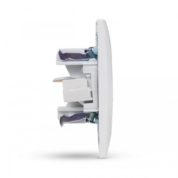 Entac Arnold Recessed wall LAN socket Cat5 White