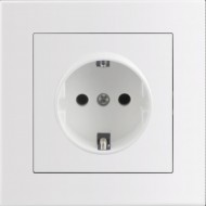 Entac Arnold Recessed wall socket earthed White Entac Arnold Recessed wall socket earthed White