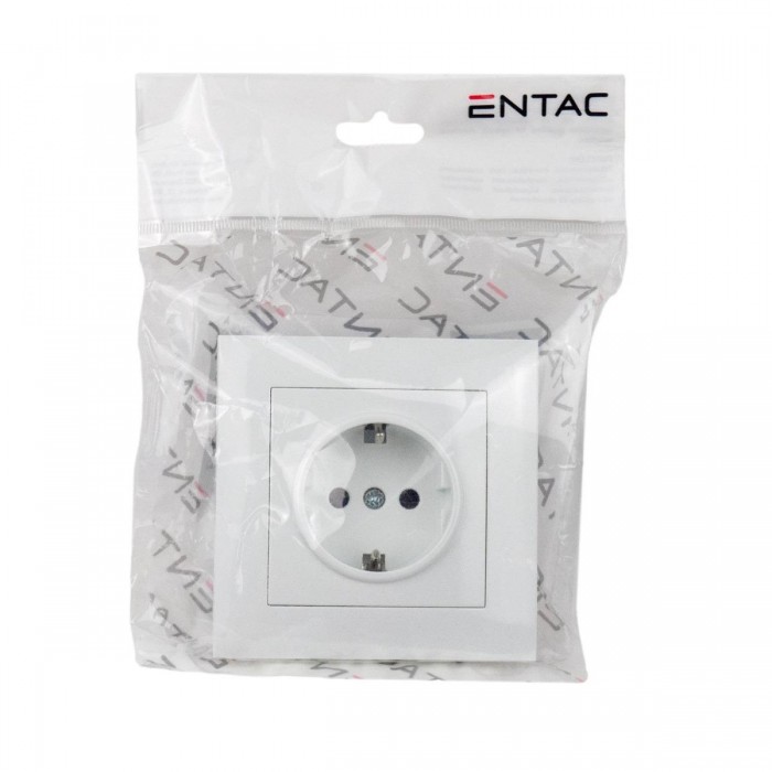 Entac Arnold Recessed wall socket earthed White Entac Arnold Recessed wall socket earthed White
