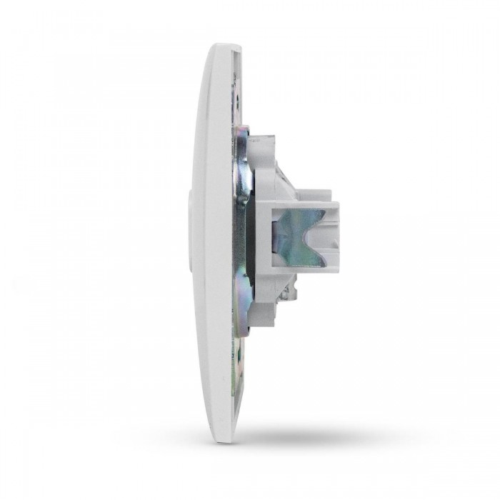 Entac Arnold Recessed wall TV socket End type White