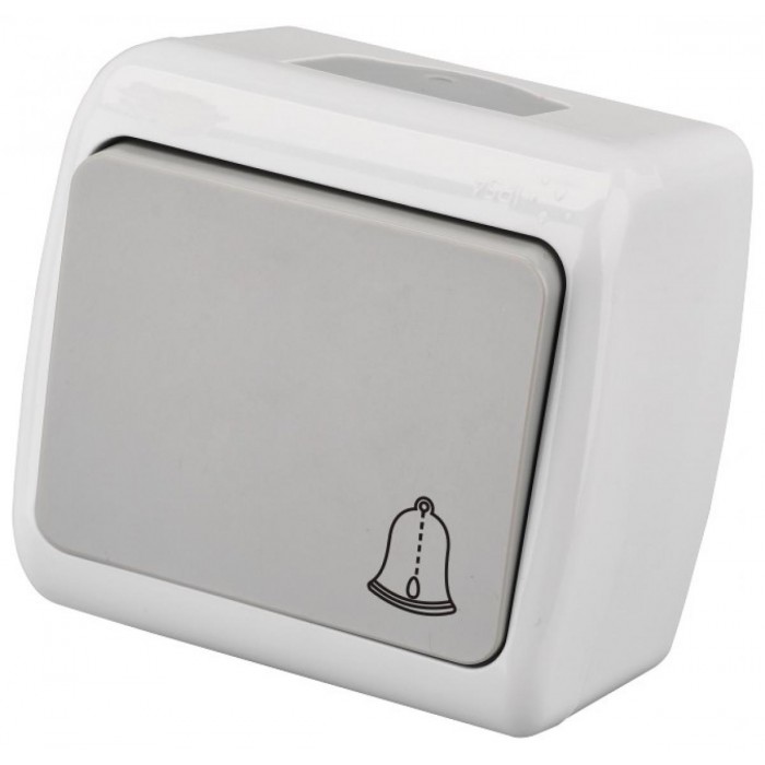 Entac Stephan surface mounted doorbell switch IP54 Entac Stephan surface mounted doorbell switch IP54