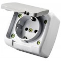 Entac Stephan surface mounted wall socket earthed IP54 Entac Stephan surface mounted wall socket earthed IP54