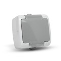 Entac Stephan surface mounted wall socket earthed IP54 Entac Stephan surface mounted wall socket earthed IP54
