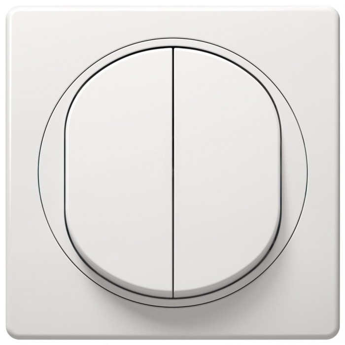 EON E6072.00 Alternative switch double, white EON E6072.00 Alternative switch double, white