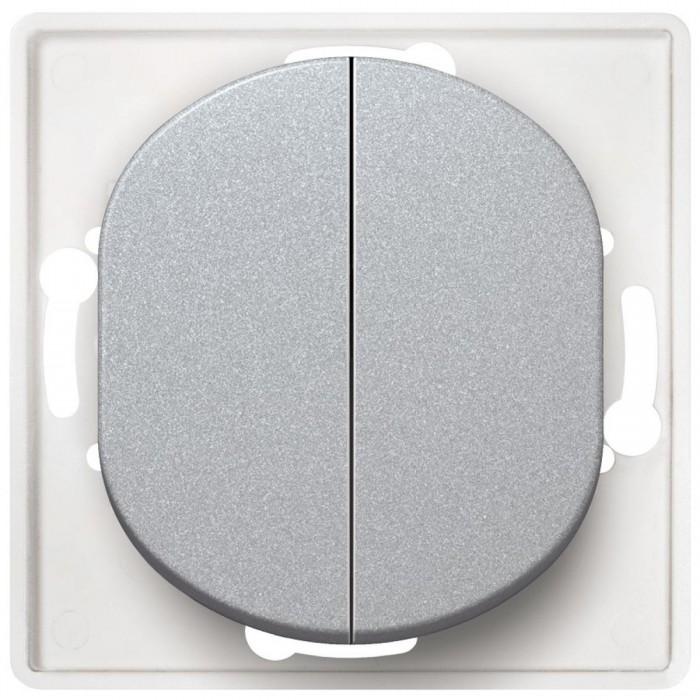 EON E606.S Serial switch without cover frame silver EON E606.S Serial switch without cover frame silver