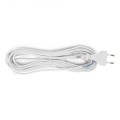 Entac Rewireable Καλώδιο 2G0.75 με Διακόπτη On/Off Λευκό 5m