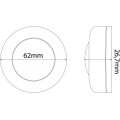 Entac Mini Φορητό Φωτάκι Νυκτός 0,45W RGB RC 6τμχ/σετ