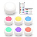Entac Mini Φορητό Φωτάκι Νυκτός 0,45W RGB RC 6τμχ/σετ
