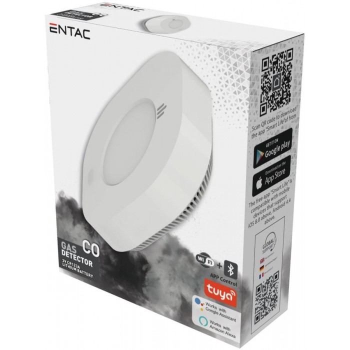 Entac Smart Ανιχνευτής Μονοξειδίου του Άνθρακα CO με WIFI TUYA