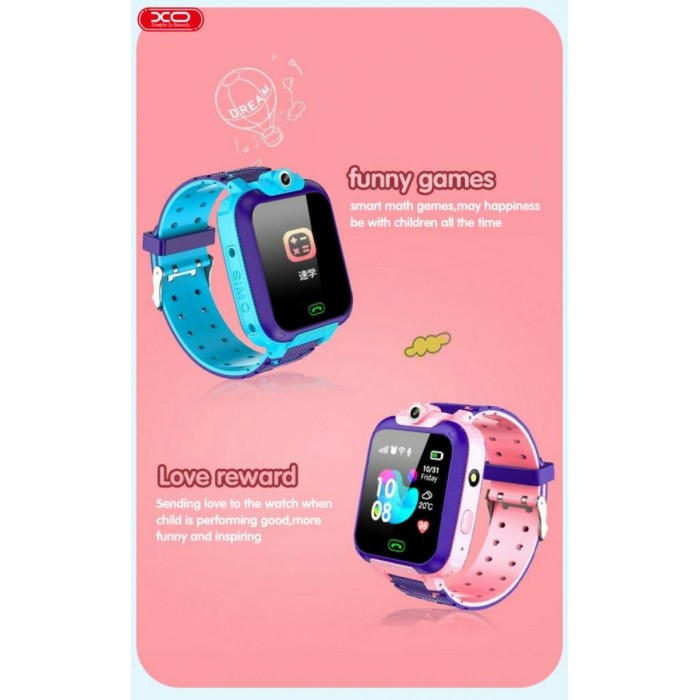 XO H100 Παιδικό Smartwatch 2G Ροζ