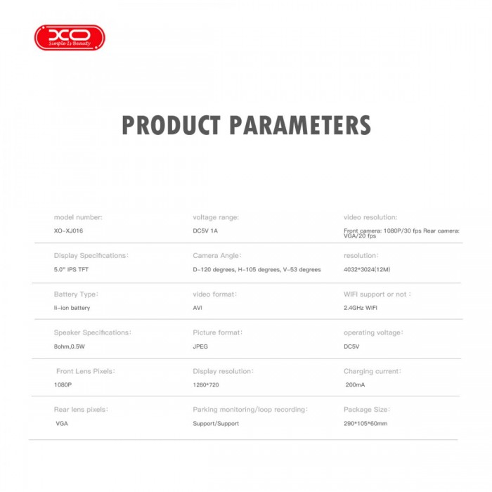 XO XJ06 Smart Καθρέφτης Αυτοκινήτου με Οθόνη 5” & Κάμερα Πορείας XO XJ06 Smart Καθρέφτης Αυτοκινήτου με Οθόνη 5” & Κάμερα Πορείας