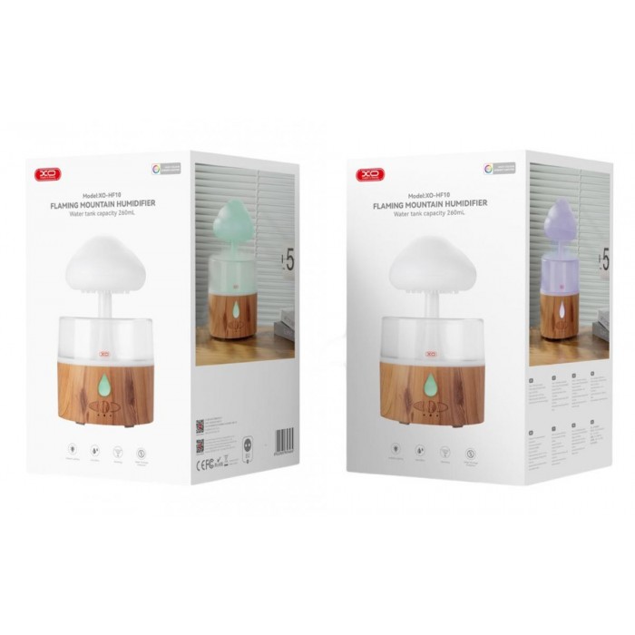 XO HF10 Πολύχρωμος Υγραντήρας Diffuser Σύννεφο Βροχής XO HF10 Πολύχρωμος Υγραντήρας Diffuser Σύννεφο Βροχής