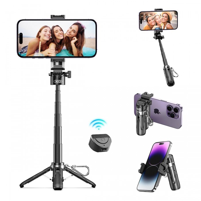 XO SS21 Πολυλειτουργικό Selfie Stick Bluetooth 3 σε 1