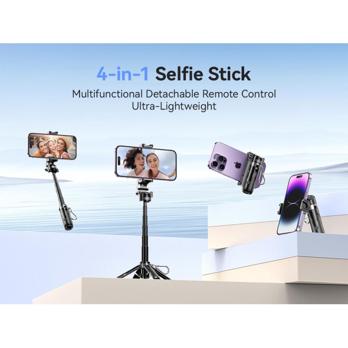 XO SS21 Πολυλειτουργικό Selfie Stick Bluetooth 3 σε 1