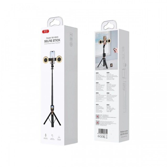 XO SS23 Smart Bluetooth Selfie Stick με 2 Φώτα