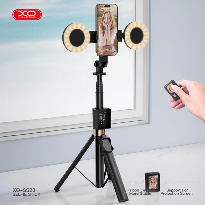 XO SS23 Smart Bluetooth Selfie Stick με 2 Φώτα