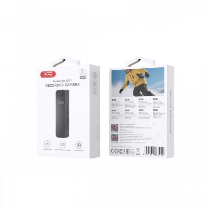 XO ZF01 Κάμερα Καταγραφής με Κλιπ 1080P 32Gb XO ZF01 Κάμερα Καταγραφής με Κλιπ 1080P 32Gb