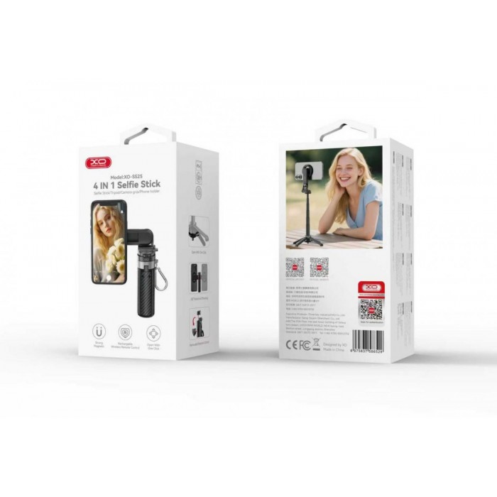 XO SS25 Mini Πολυλειτουργικό Selfie Stick Bluetooth