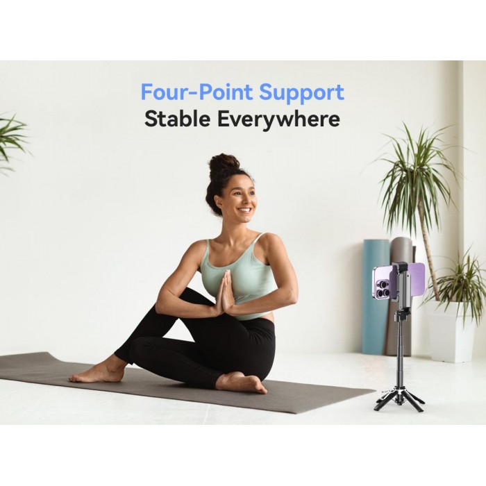 XO SS21 Πολυλειτουργικό Mini Bluetooth Selfie Stick 4 σε 1