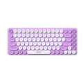 XO KB-12 Ασύρματο Πληκτρολόγιο Bluetooth Tri-Colour Μωβ