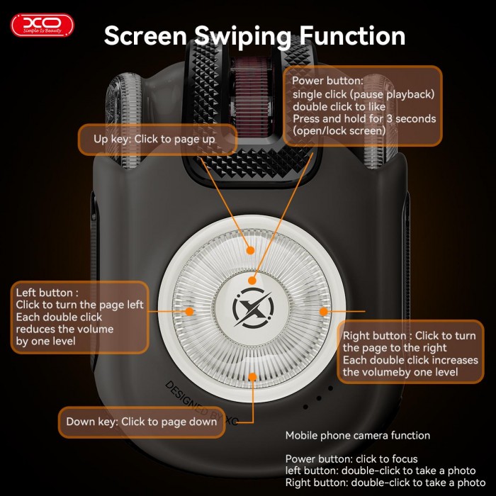 XO G39 Ασύρματα Earbuds & Τηλεχειριστήριο TWS