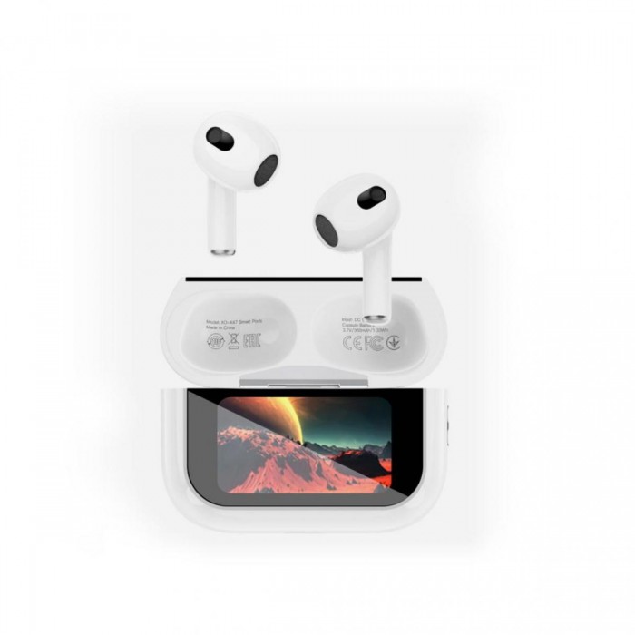XO X47 Smart TWS Ακουστικά 4ης Γενιάς με Οθόνη (Λευκά) XO X47 Smart TWS Ακουστικά 4ης Γενιάς με Οθόνη (Λευκά)
