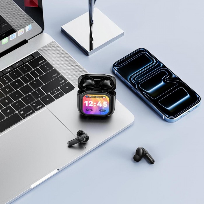 XO X50 Ακουστικά Bluetooth με Λειτουργίες ANC+ENC Dual Mic TWS & Smart LCD Οθόνη XO X50 Ακουστικά Bluetooth με Λειτουργίες ANC+ENC Dual Mic TWS & Smart LCD Οθόνη