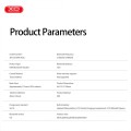 XO G43 Ακουστικά Bluetooth με Διαφανή Eπιμεταλλωμένο Σχεδιασμό OWS Μπλε XO G43 Ακουστικά Bluetooth με Διαφανή Eπιμεταλλωμένο Σχεδιασμό OWS Μπλε