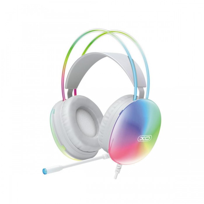 XO GE11 Gaming Ενσύρματα Ακουστικά με RGB Φωτισμό & Μικρόφωνο Λευκά XO GE11 Gaming Ενσύρματα Ακουστικά με RGB Φωτισμό & Μικρόφωνο Λευκά
